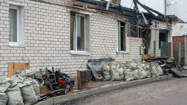 Professional Fire Damage Removal technician working in Tarpon Springs, FL